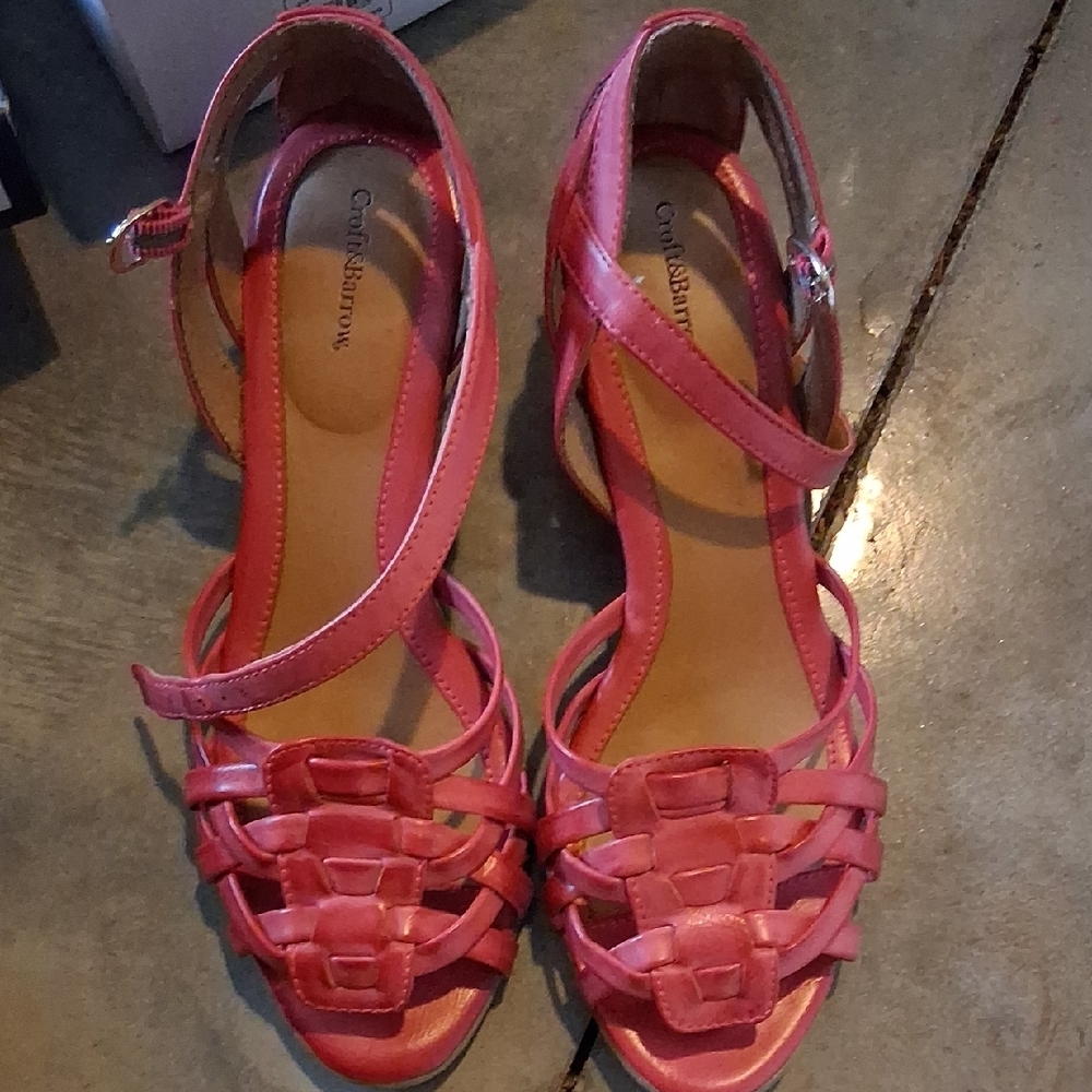 Croft & Barrow Pink Strappy High Heel Sandals. New Tag In Box !